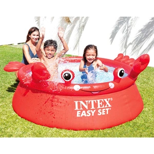 INTEX Надуваем басейн Happy Crab 