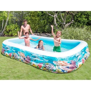 Intex Семеен басейн Swim Center, 305x183x56 см, дизайн морски свят