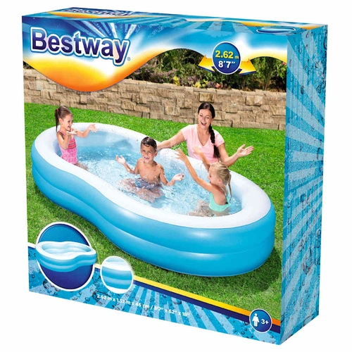 Bestway Семеен басейн Big Lagoon, 262x157x46 см  ➤ топ цена ➤ sorbe.bg