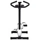 Велоергометър с ремъчно задвижване, черен