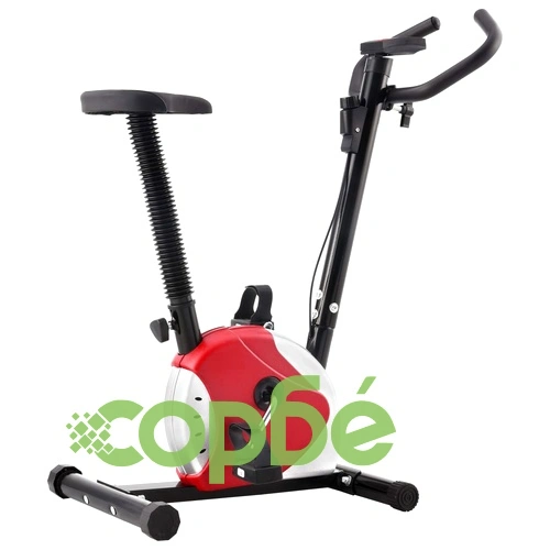 Велоергометър с ремъчно задвижване, червен ➤ топ цена ➤ sorbe.bg