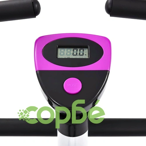 Велоергометър с ремъчно задвижване, лилав ➤ топ цена ➤ sorbe.bg