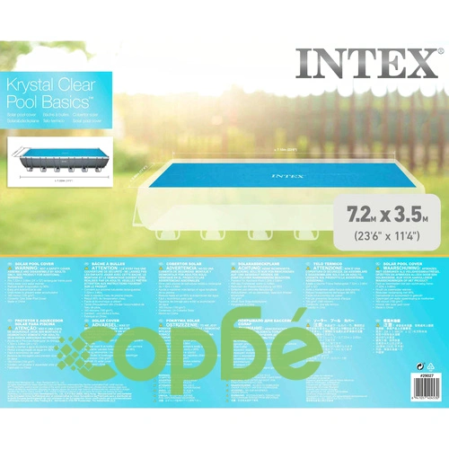 Intex Соларно покривало за басейн, правоъгълно, 732x366 см ➤ топ цена ➤ sorbe.bg