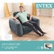 Intex Разтегателен фотьойл, сив, винил