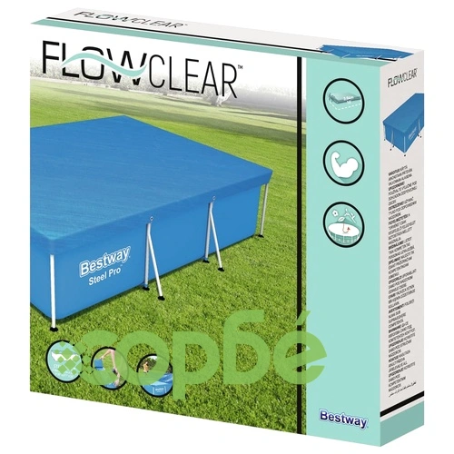 Bestway Покривало за басейн Flowclear, 300x201 см ➤ топ цена ➤ sorbe.bg