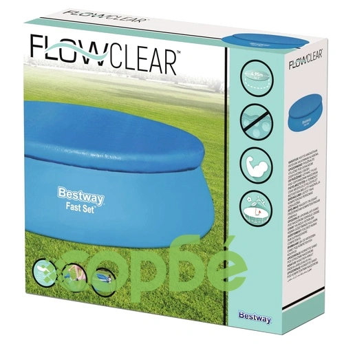 Bestway Flowclear Покривало за басейн Fast Set, 457 см ➤ топ цена ➤ sorbe.bg