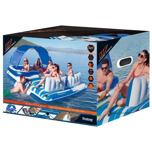 Bestway Tropical Breeze Плаващ остров 389x274 см 43105 ➤ топ цена ➤ sorbe.bg