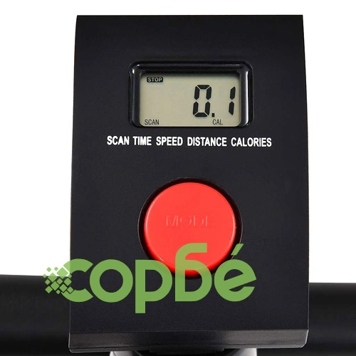 Велоергометър с ремъчно задвижване, бял ➤ топ цена ➤ sorbe.bg