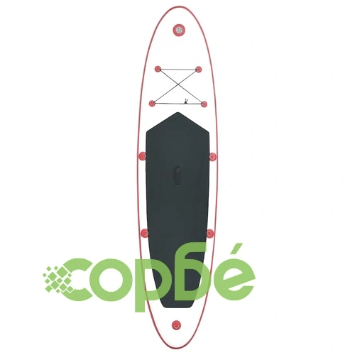 Стендъп падълборд SUP сърфборд, надуваем, червено и бяло ➤ топ цена ➤ sorbe.bg