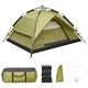 Pop up палатка за къмпинг 2-3-местна 240x210x140 см зелена