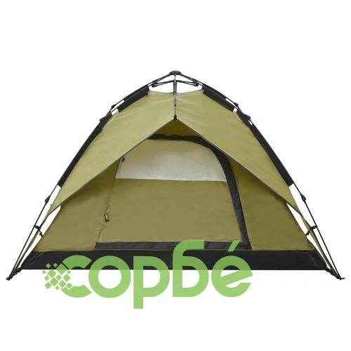 Pop up палатка за къмпинг 2-3-местна 240x210x140 см зелена ➤ топ цена ➤ sorbe.bg