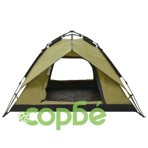 Pop up палатка за къмпинг 2-3-местна 240x210x140 см зелена ➤ топ цена ➤ sorbe.bg