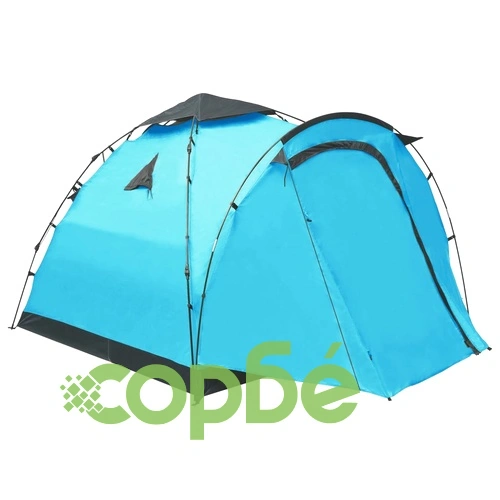 Pop up палатка за къмпинг, 3-местна, синя ➤ топ цена ➤ sorbe.bg