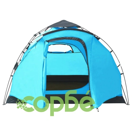 Pop up палатка за къмпинг, 3-местна, синя ➤ топ цена ➤ sorbe.bg