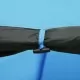 Палатка за къмпинг тип иглу, 450x240x190 см, 4-местна, синя