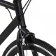 Велосипед с фиксирана предавка, черен, 700c, 55 см