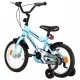 Детски велосипед, 14 цола, черно и синьо