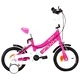 Детски велосипед, 12 цола, черно и розово