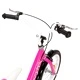 Детски велосипед, 12 цола, черно и розово