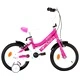 Детски велосипед, 14 цола, черно и розово
