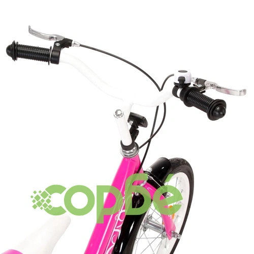 Детски велосипед, 14 цола, черно и розово ➤ топ цена ➤ sorbe.bg