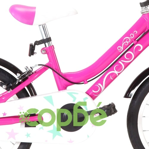 Детски велосипед, 16 цола, черно и розово ➤ топ цена ➤ sorbe.bg