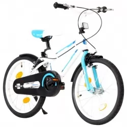 Детски велосипед, 18 цола, синьо и бяло 