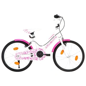 Детски велосипед, 18 цола, розово и бяло