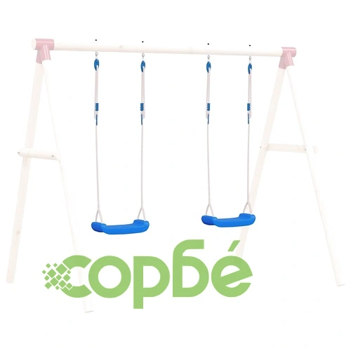 Детски люлки с въжета, 2 бр, сини, 37x15 см, полиетилен ➤ топ цена ➤ sorbe.bg