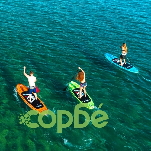 Aqua Marina SUP борд Breeze, зелен, 275x76x12 см ➤ топ цена ➤ sorbe.bg