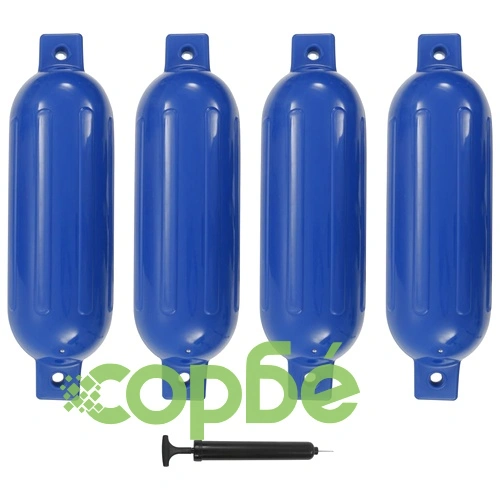 Броня за лодка 4 бр синя 51x14 см PVC ➤ топ цена ➤ sorbe.bg