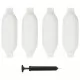 Фендери за лодка, 4 бр, бели, 41x11,5 см, PVC