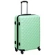 Комплект твърди куфари с колелца, 2 бр, мента, ABS