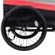 2-в-1 XXL ремарке за велосипед и количка, червено/сиво/черно