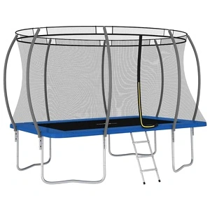 Комплект батут, правоъгълен, 335x244x90 см, 150 кг