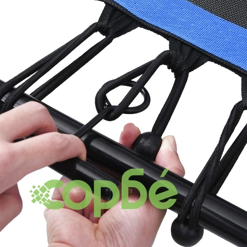 Фитнес батут с дръжка и предпазна подложка, шестоъгълен, 122 см ➤ топ цена ➤ sorbe.bg