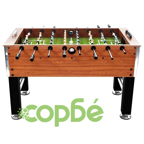 Футболна маса джаги стомана 60 кг 140x74,5x87,5 см светлокафява ➤ топ цена ➤ sorbe.bg