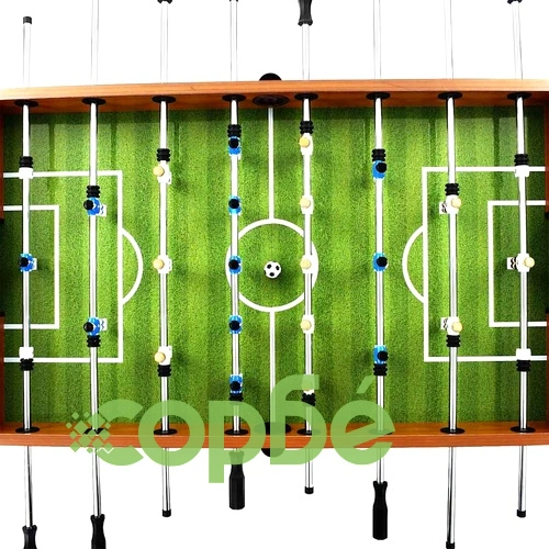 Футболна маса джаги стомана 60 кг 140x74,5x87,5 см светлокафява ➤ топ цена ➤ sorbe.bg