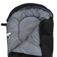 Олекотен детски спален чувал тип мумия, черен, 670 г, 10 °C