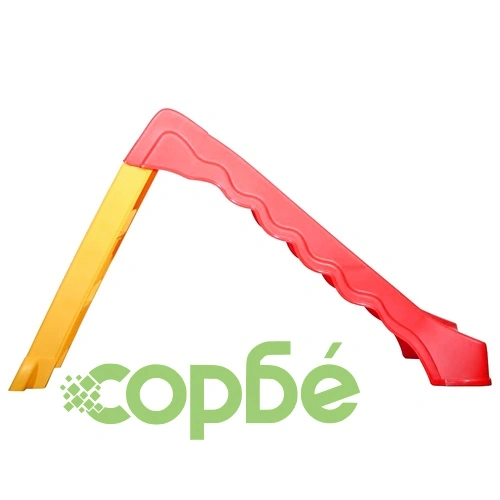 Сгъваема пързалка за деца за закрито и открито червено и жълто ➤ топ цена ➤ sorbe.bg