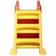 Сгъваема пързалка за деца, за закрито/открито, червено и жълто