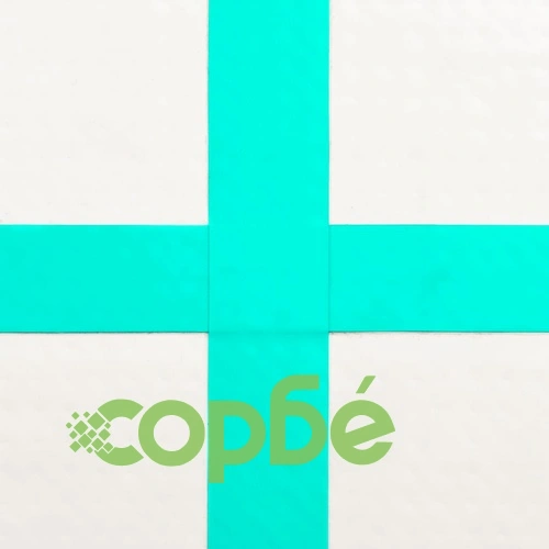 Надуваем дюшек за гимнастика с помпа, 300x100x15 см, PVC, зелен ➤ топ цена ➤ sorbe.bg