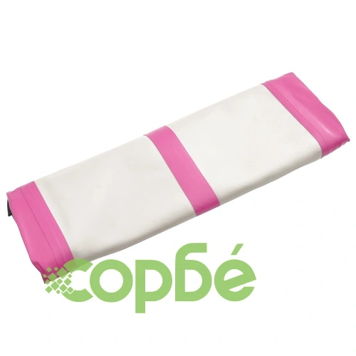 Надуваем дюшек за гимнастика с помпа, 400x100x15 см, PVC, розов ➤ топ цена ➤ sorbe.bg
