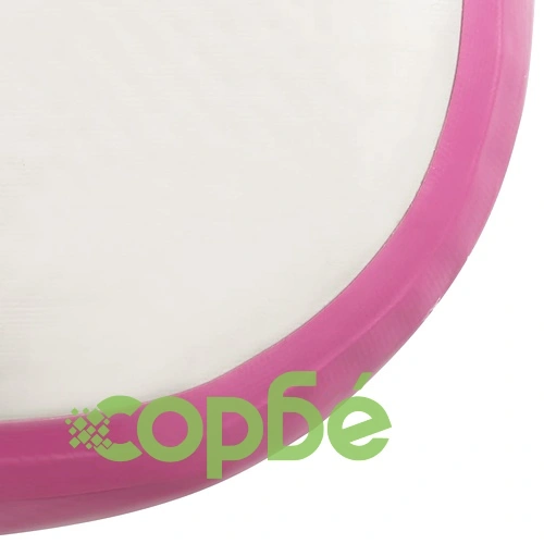 Надуваем дюшек за гимнастика с помпа, 400x100x15 см, PVC, розов ➤ топ цена ➤ sorbe.bg