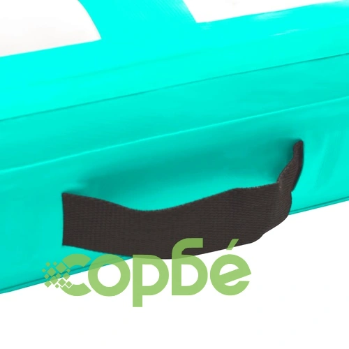 Надуваем дюшек за гимнастика с помпа, 500x100x15 см, PVC, зелен ➤ топ цена ➤ sorbe.bg