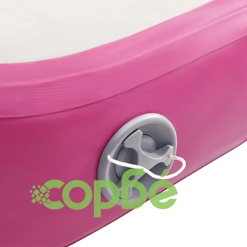 Надуваем дюшек за гимнастика с помпа, 600x100x15 см, PVC, розов ➤ топ цена ➤ sorbe.bg