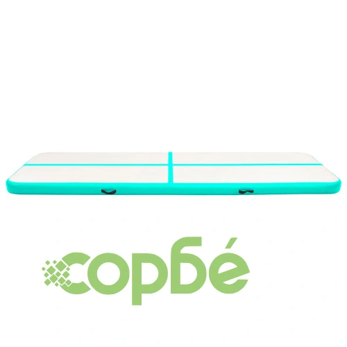 Надуваем дюшек за гимнастика с помпа, 600x100x15 см, PVC, зелен ➤ топ цена ➤ sorbe.bg