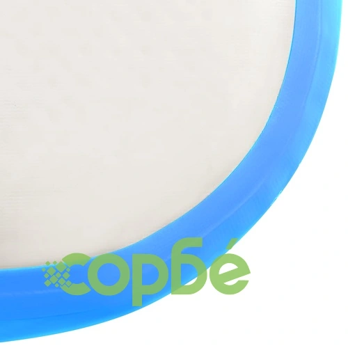 Надуваем дюшек за гимнастика с помпа, 500x100x20 см, PVC, син ➤ топ цена ➤ sorbe.bg