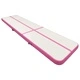 Надуваем дюшек за гимнастика с помпа, 700x100x20 см, PVC, розов