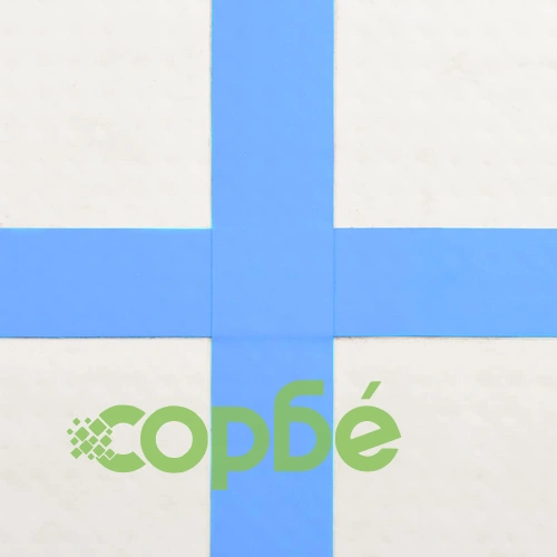 Надуваем дюшек за гимнастика с помпа, 200x200x15 см, PVC, син ➤ топ цена ➤ sorbe.bg